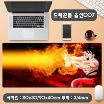 YN 드래곤볼 마우스패드 장패드 모음 게이밍 사무용 캐릭터 손오공 배지터 초사이언 피콜로 부루마 인조인간18호, 1개, 옵션07 드래곤볼 마우스패드 900x400mm
