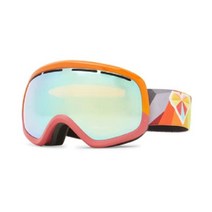 VonZipper 본지퍼 남녀 공용 스카이랩 스노우 스포츠 고글 - 진동 프레임 로커스트 크롬 렌즈, 와일드라이프 스텔라 크롬, B4bc