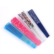 휴대용부채 접이식부채 손부채 디자인부채, 1, 도트(랜덤)