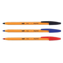 빅 오렌지 파인 07mm 볼펜 10개, 적색