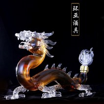 산삼 인삼 말벌주 담금주병 동물모양, 백룡 43cm x 19cm x 26cm, 1개
