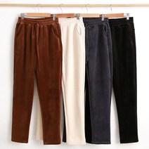 인디오 1+1 여성용 밴딩 밍크기모 골덴바지 NMM0099