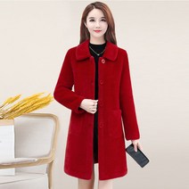 하프반코트 라이크 털 하프기장 가을겨울 빅사이즈 엄마 여성의류 트렌드 2820473337