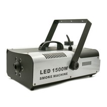 소형 포그머신 휴대용 연기 발생기 연출 효과 펜션, 1500W LED 풀컬러 4색 더블 컨트롤 담뱃진 1병
