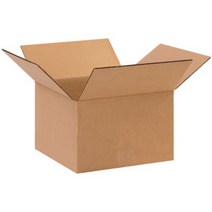 Aviditi 10106 Corrugated Cardboard Box 10” L x 10” W x 6” H Kraft for Shipping Packing and Movin, 1