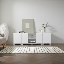 우아미가구 블랭크 거실수납장 1800 화이트