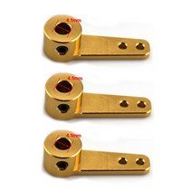 RC서보 아두이노서보모터 3pcs 금속 스티어링 암 단일 서보 전송 샤프트 편심 크랭크 연결로드 어댑터 m2 나사 rc 자동차보트 모델, 4.1mm, 4.1mm
