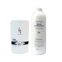 코겐 플렉스 탈색약 500ml+우신 오투 산화제 6% 1000ml