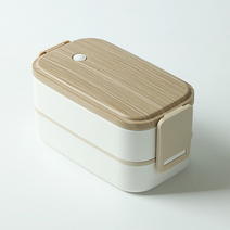 초등학생 소풍 도시락통 체험학습 어린이집 직장인 점심 도시락, 우드스텐 도시락, 1개