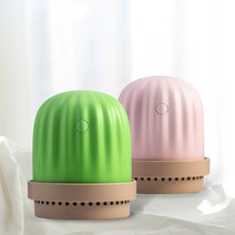 디핏 G3 초음파 무선 선인장 미니 가습기 260ML, 핑크