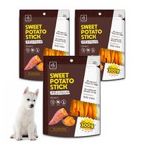 브리더랩 호박 군고구마 스틱 강아지 간식 300g, 호박고구마, 3개