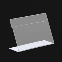 키알리 단면 네임택 빵집 아크릴 가격표 꽂이 진열 매대 가격표 꽂이 L자형 pop꽂이 10개, 제품선택, 9x6cm