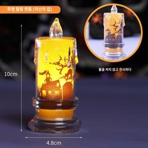 할로윈조명 호박등 할로윈 촛불 호박 랜턴 데스크탑 장식 장면 LED 조명 바 분위기 파티 장식 소품, 25.투명 필름 캔들(유령의 집)