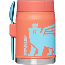 스탠리 헤리티지 보온 밥통 죽통 도시락통 찬합 등산 스텐밥통 용기 숟가락 푸드자 396ml, 자몽