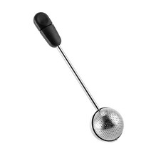 스테인레스 스틸 티 Infuser Tea Ball Tea Drain Filter Mesh 커피 느슨한 차 구간 잠금성 차가 차 볼 다기능 공 모양의 Infuser, 검은색