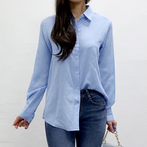 여자친9 [당일발송] 좋은소재 구김없는 데일리 긴팔셔츠-7칼라