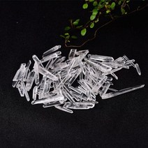 파쇄석 잡석 콩자갈 잔자갈 자갈돌멩이골재 쇄석 깬자갈 천연 크리스탈 원시 크리스탈 맑은, 하얀, 50 그램