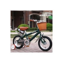 빠른 해외직구 OUTUP 어린이 자전거 영국 레트로 3 ~ 8 세 남아 및 여아 유모차 12 인치 14 18 인치, green kettle_18 inch