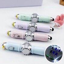 led 라이트 회전 메탈 스피너 펜 피젯 토이 스마트 터치 볼펜 키덜트 장난감, 토끼 sc279