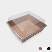 팩스타 샌드위치 케이스 크라프트지 용기 4호 500개, 화이트