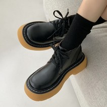 귀여운 파티 플랫폼 5cm 블랫폼 유니크 특별한날 부츠 스타일 독특한 단화 워커 연말모임 여성