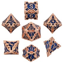 TRPG 다면체 그룹 보드게임 DND 주사위 세트, 검은피