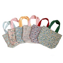 신스토어 잔 꽃무늬 플라워 패턴 미니 에코백 손가방 손목가방 애견산책가방