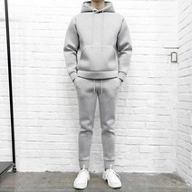반즈 남자 데일리 무지 네오프렌 후드 트레이닝 셋트 2color