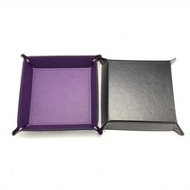 반달트레이 자개쟁반 투명 가죽 플로팅 트레이 new foldable pu leather square storage tray 주사위 테이블 게임 전화 키 지갑 동전 데스크탑 잡화, 에이5