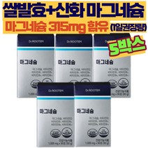 눈떨림 마그네슘 영양제 쌀발효 마그네슘 산화마그네슘 마그네슘, 5개, 450정