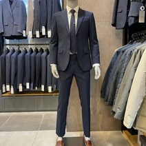 이랜드 [오스틴리드]인천논현 (주)파크랜드 23SS신상 네이비 폴리 슬림핏 정장세트 ASS23507 APS23507_ 인천논현점
