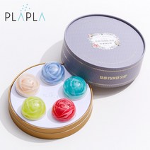 플라플라 비드 플라워 솝 클렌징 천연 수제비누 5P 세트, 큐빅 플라워 9P 세트