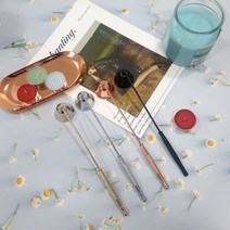 양초 불끄기 캔들 렌치 스너퍼 심지 악세서리 오브제 방향제 향초 촛불 끄는 도구 소등기, 블랙