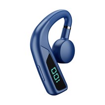 골전도이어폰 귀안아픈 수영 이어폰 블루투스 헤드셋 V18 뼈 전도 LED 디지털 디스플레이, Blue, Czech Republic