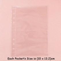 띠부씰 앨범 포카 포토 카드 티켓 바인더 A5 크기 귀여운 쿠키 스타일 Photocards 25 Pcs 200 포켓 3 인치 내부 페이지 K pop 스타 컬렉션 사진 236802, 10Pcs 5인치 페이지