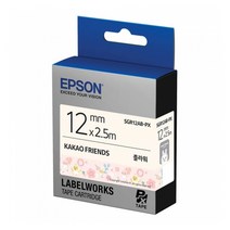 Epson SGR12AB-PX SGR12BB-PX 엡손 카카오 프렌즈 라벨 테이프, SGR12AB-PX(플라워)