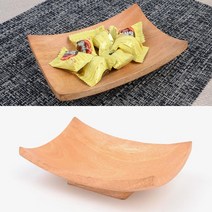우드 나무 원목 마른안주 그릇, 1개
