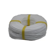 로지윈 YW2D55A3 백색 텐트 빨래줄 3mm 산업용 PE 로프 현수막 100m 다용도 끈 PP 소방벨 소방경보기