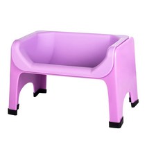 Fluff Trough 음식을 위한 높은 강아지 그릇 | 12.7cm(5인치) 높이의 고양이 및 개 사료 공급 스테이션 수의사 승인 무독성 실리콘 피더 볼 인서트 평평한 얼굴의 중, Purple