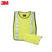 3M 야간 안전반사조끼 노랑색 사고예방 세이프티조끼 작업조끼 신호수