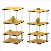 내진설계 지진 구조물 원리 (LED형) 아동 어린이 학습 창의력 지능 개발 놀이 자연 과학 실험 교구 도구 장비 준비물