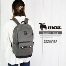 [토일 공휴일 당일 출하]moz 배낭 여성 모즈 배낭 나일론 배낭 성인 세련된 귀여운 심플 블랙 데이 팩 대용량 통학 PC 태블릿 A4 서류 뒷면 지퍼 배낭 아웃 도어 마더 가방 경량 입학 진학
