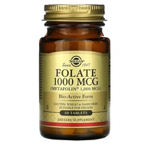 솔가 Solgar 메타 폴린 고함량 활성 엽산 1000 mcg 60정 1병 2개월분