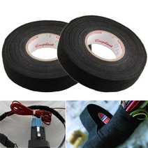 19mm x 15M 15m 배선 하네스 테이프 강력 접착 천 패브릭 직기 자동차 내마모성 절연 전기, 02 19mmx15m