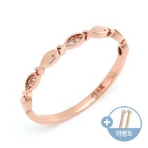 [비앤비골드]14K18K 반지 큐티 물고기 큐빅 반지 SRS20079