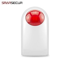 Smasesir-무선 스트로브 사이렌 가정용 경보 시스템 용 백업 배터리 포함 야외용 G90B Plus S2G, 한개옵션0