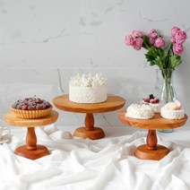 바니홈 우드 케이크스탠드 케이크트레이