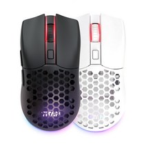 [XENICS] 제닉스 무선 마우스 TITAN GM AIR WIRELESS (블랙 화이트), 화이트