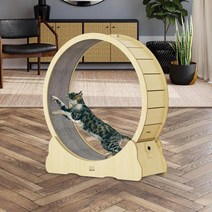 고양이 캣휠 저소음 러닝머신 캣타워 캣워커 무소음 고양이 러닝 휠 운동 머신 연습기 나무 놀이 장난감 그, 02 M