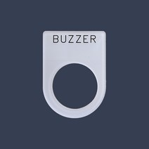 BUZZER 가락지명판 고리명판 스위치명판 (아크릴), 25파이